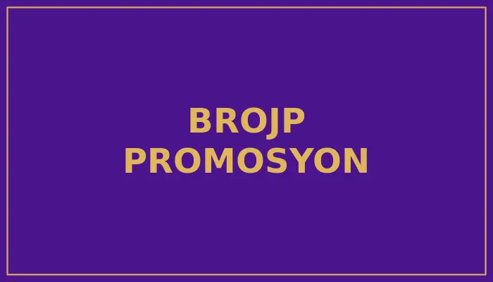 Promo kodu Brojp - Hoş geldin bonusu +500%